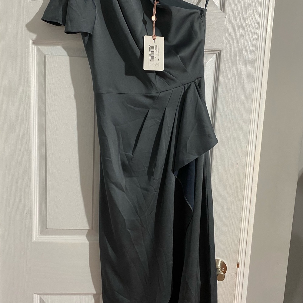 Ted Baker Ridah waterfall one shoulder dress - Picture 6 of 10
